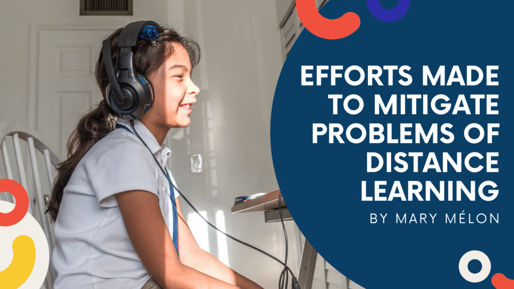 Efforts made to mitigate problems of distance learning graphic