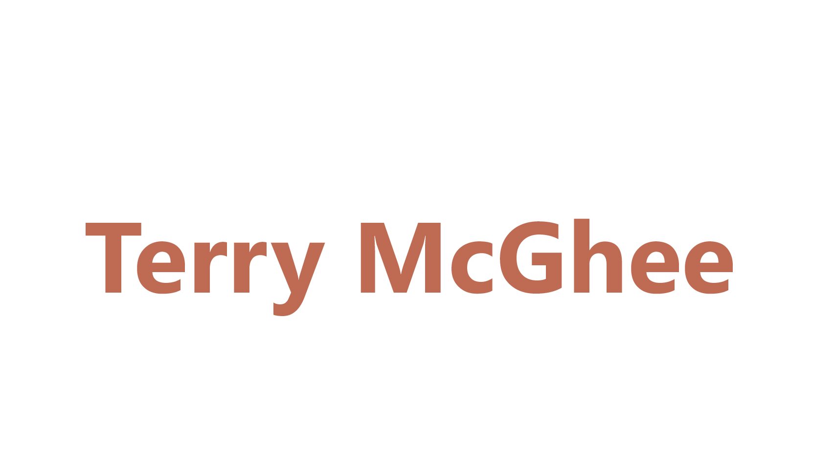 Terry McGhee
